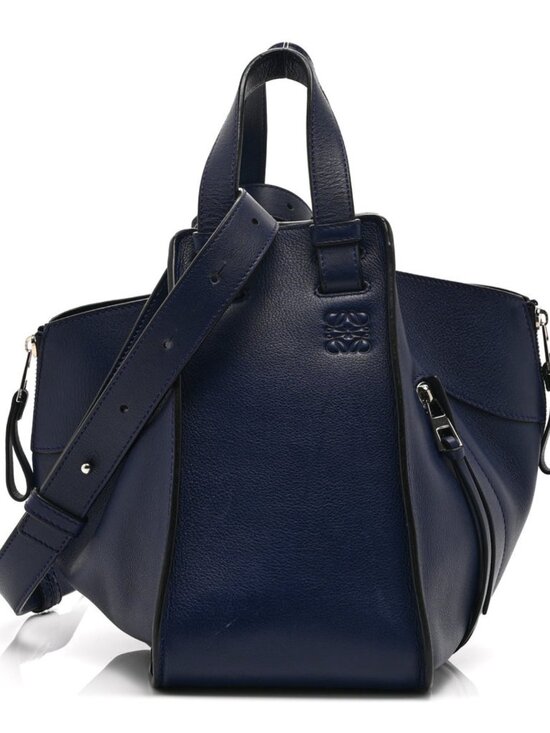 Loewe Handbags - Loewe Calfskin Small Hammock Shoulder Bag Marine